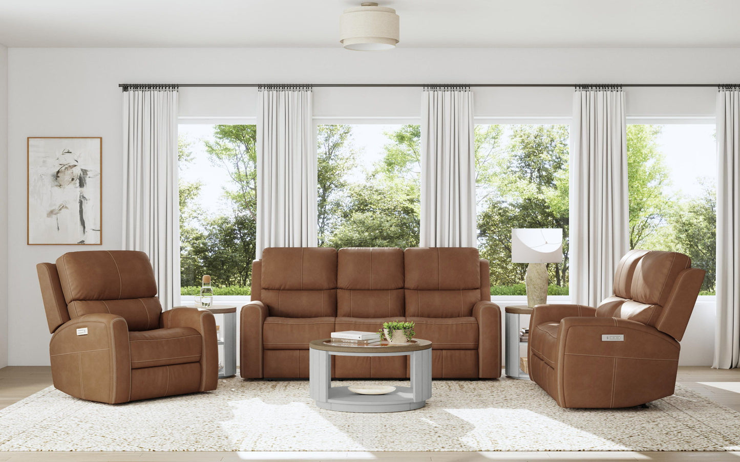 Linden - Power Reclining Sofa With Power Headrests & Lumbar