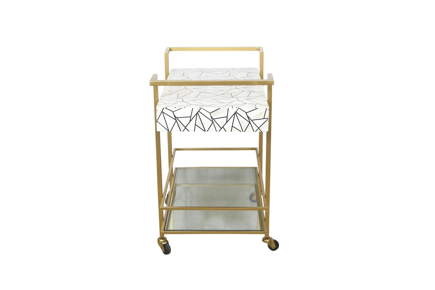 Bottoms Up - Bar Cart - Ivory Bone