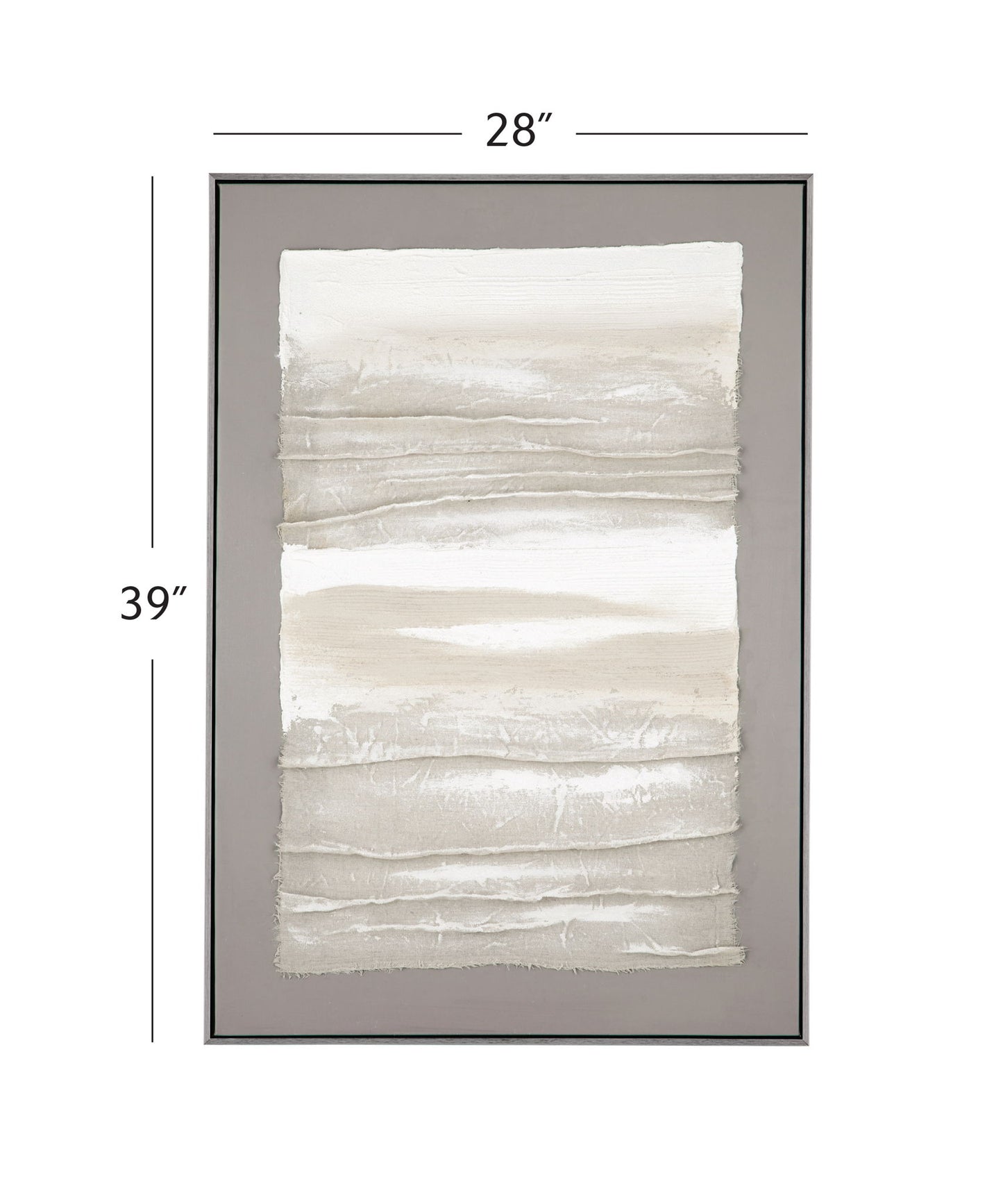 Zole I Framed Canvas - Gray
