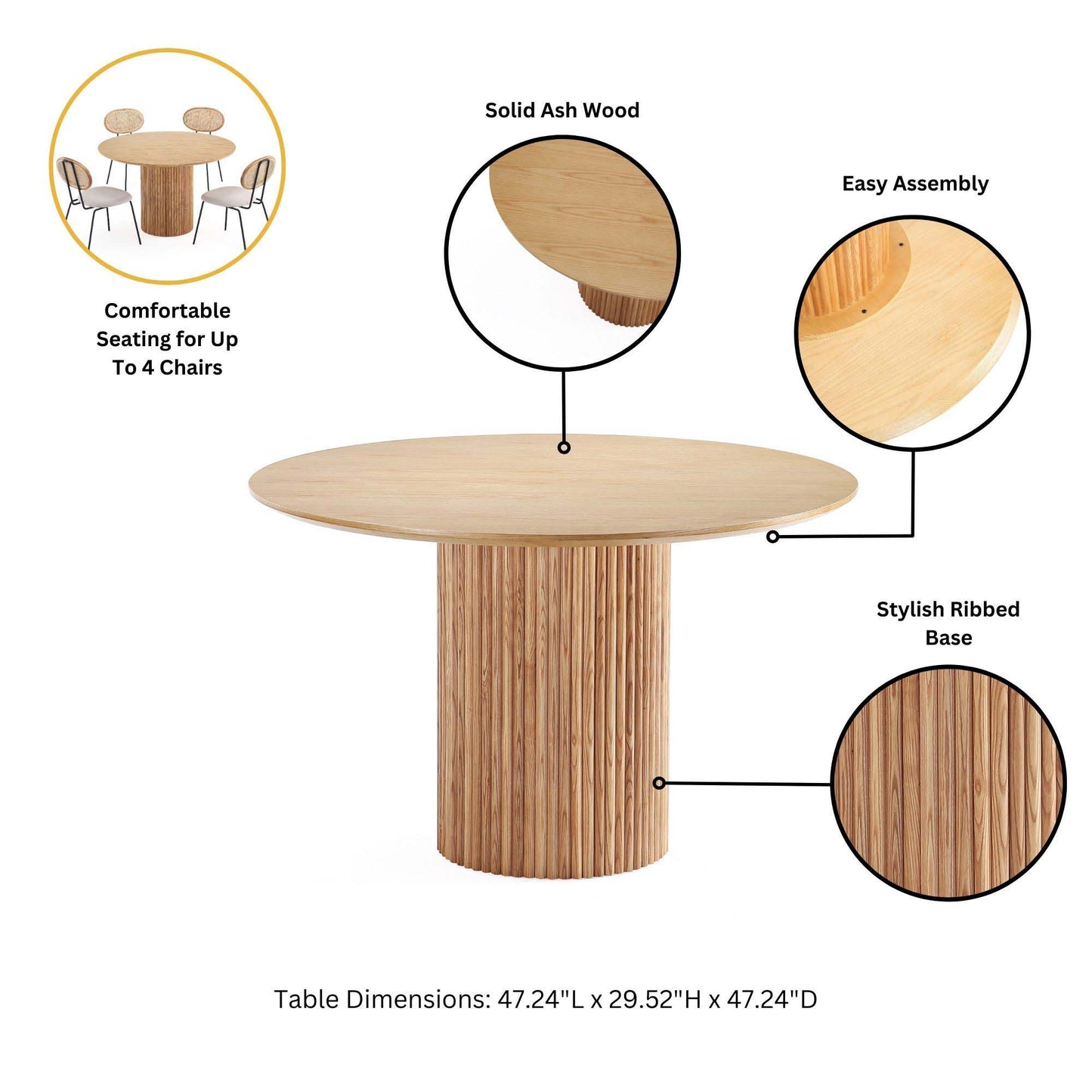 Manhattan Hathaway - Round Dining Table