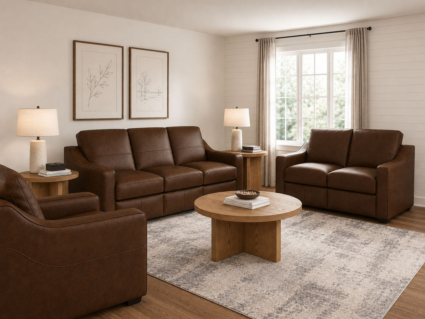 Hudson - Sofa - Dark Brown