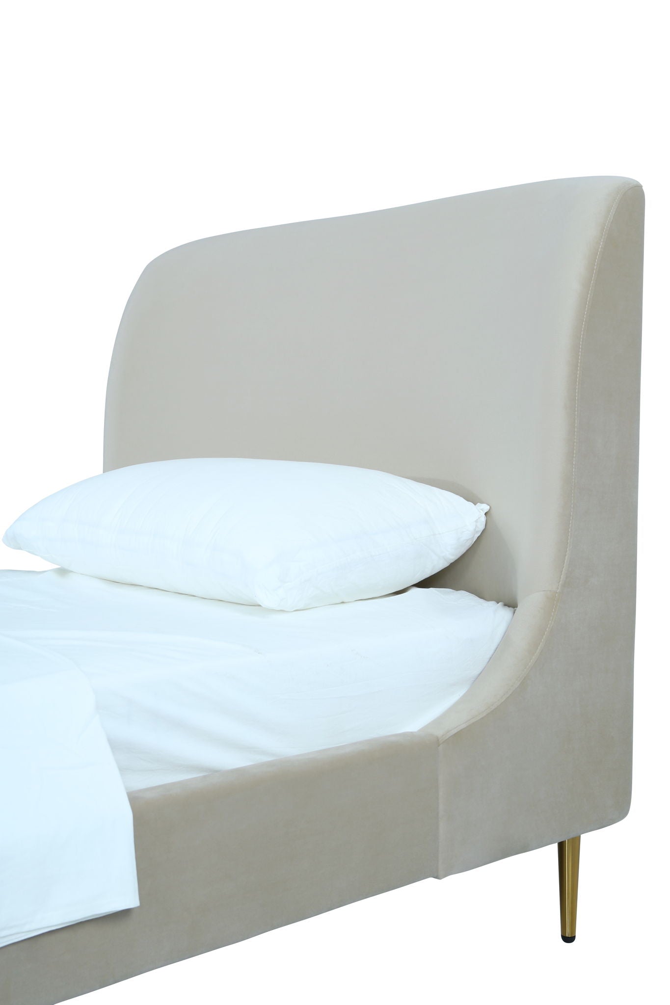 Manhattan Heather - Bed With Gold Legs