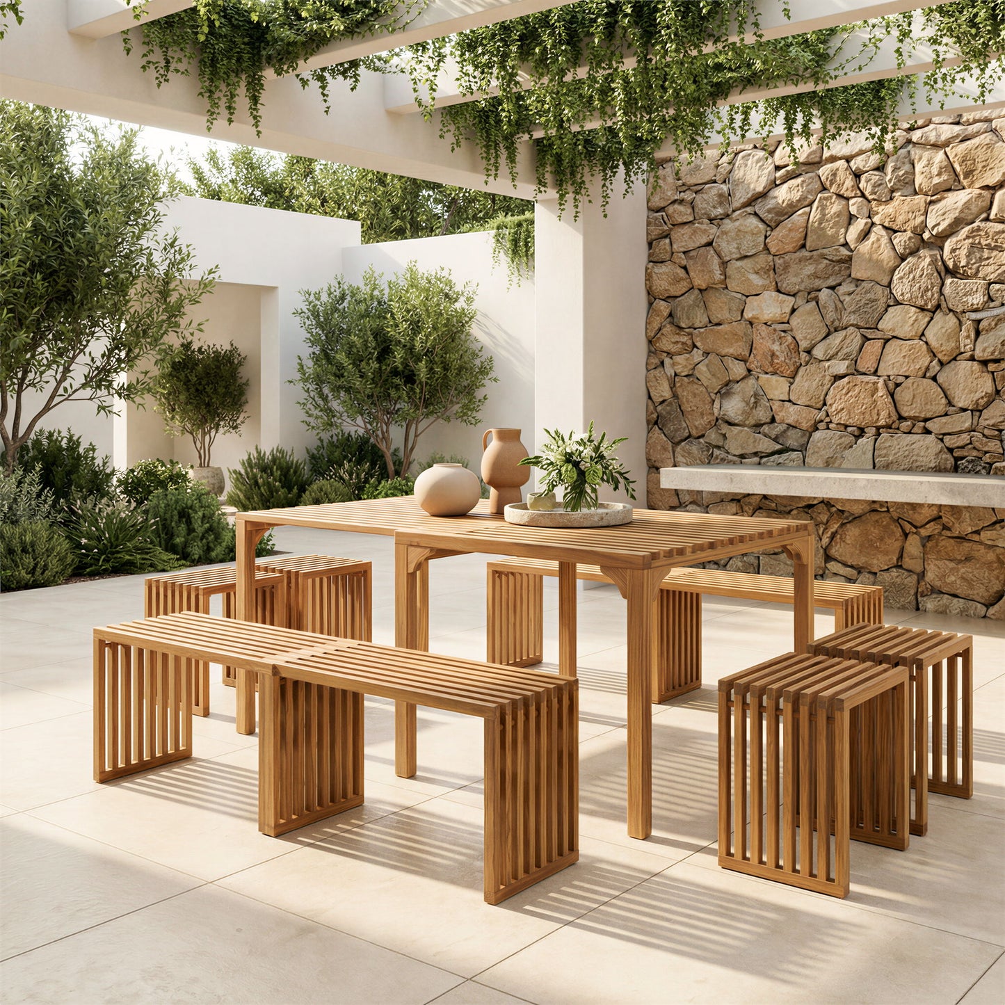Riviera - Extendable Dining Table - Natural