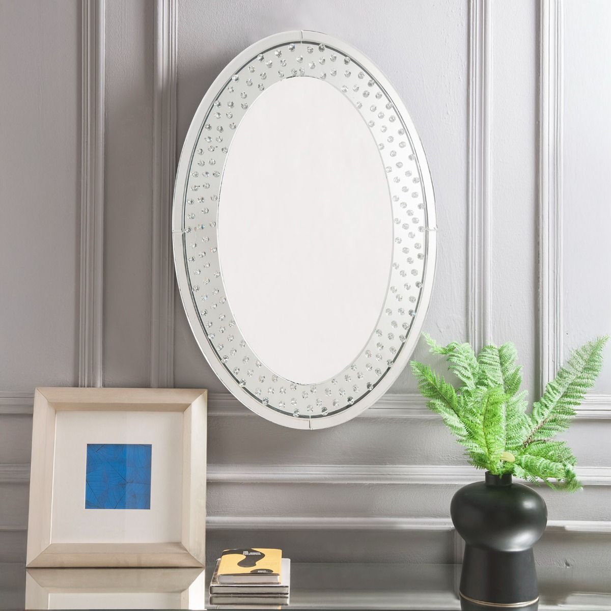 Nysa - Accent Decor - Mirrored & Faux Crystals