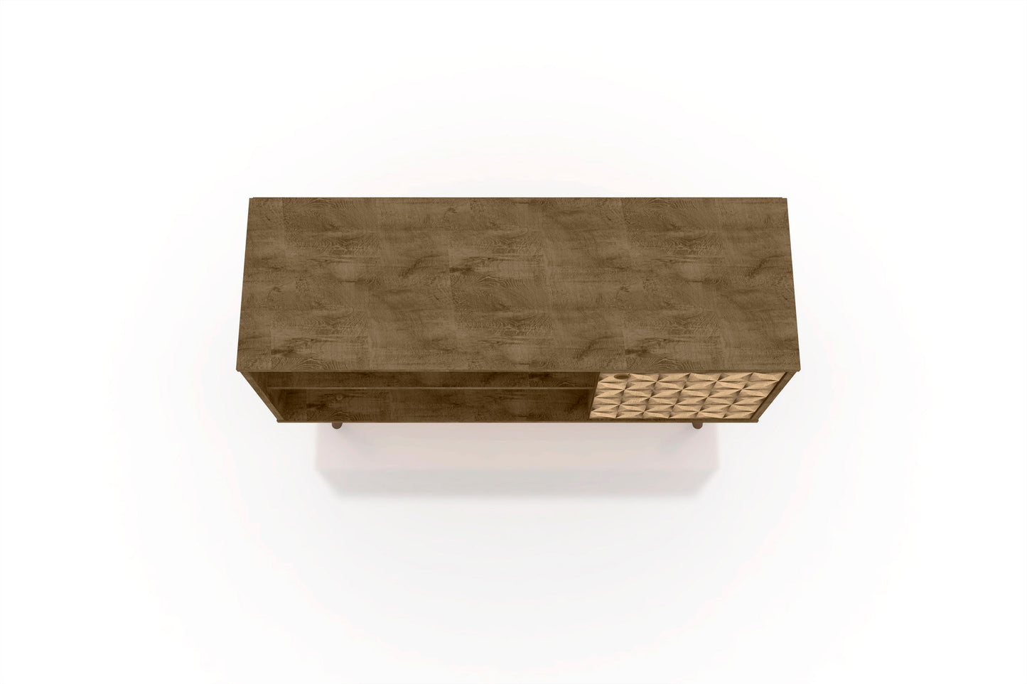 Manhattan Liberty - TV Stand With Rustic Brown Frame