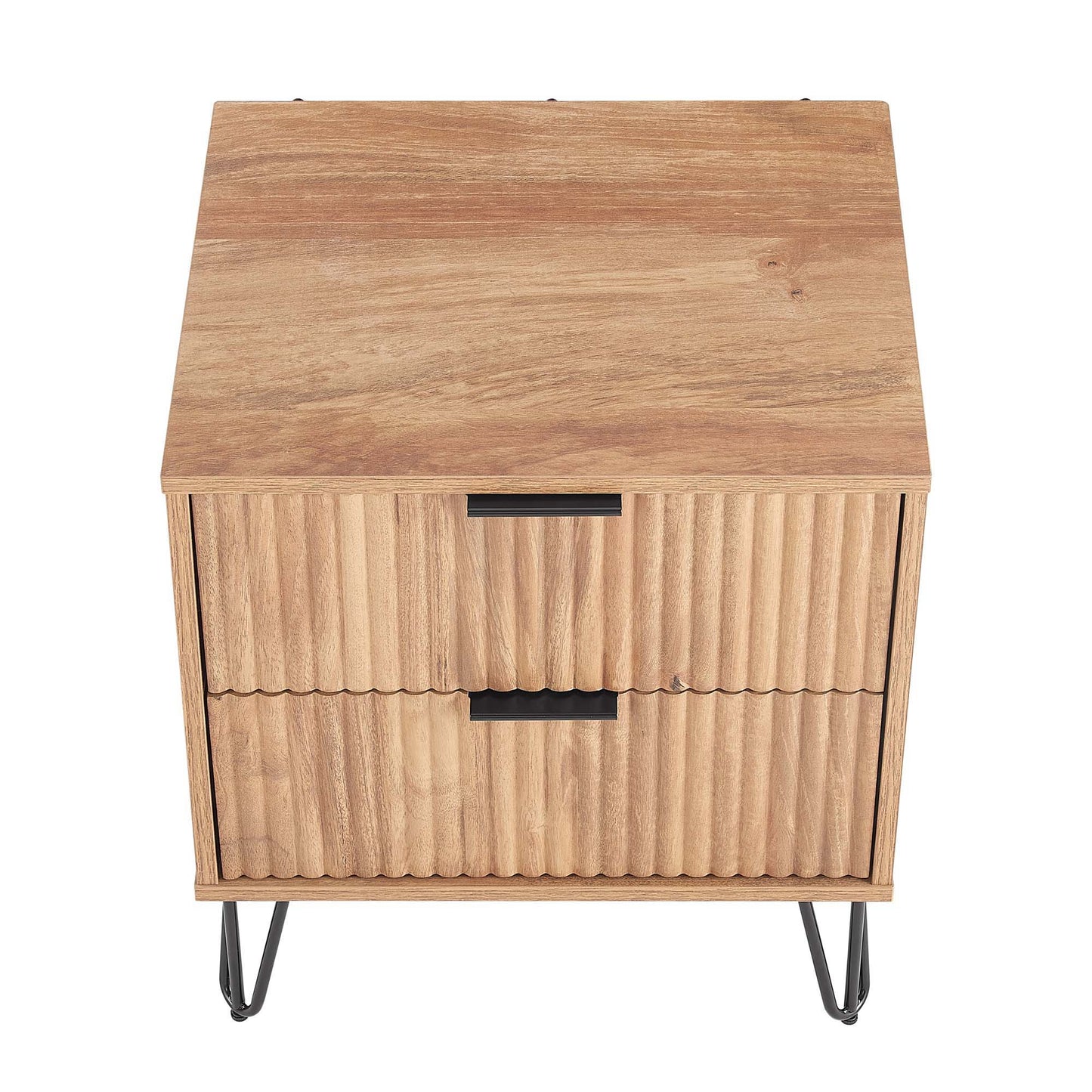 Manhattan Dumbo - Fluted 2-Drawer Nightstand