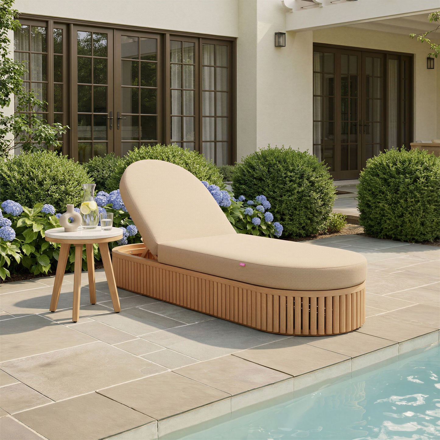 Sakina - Chaise Lounge - Brown