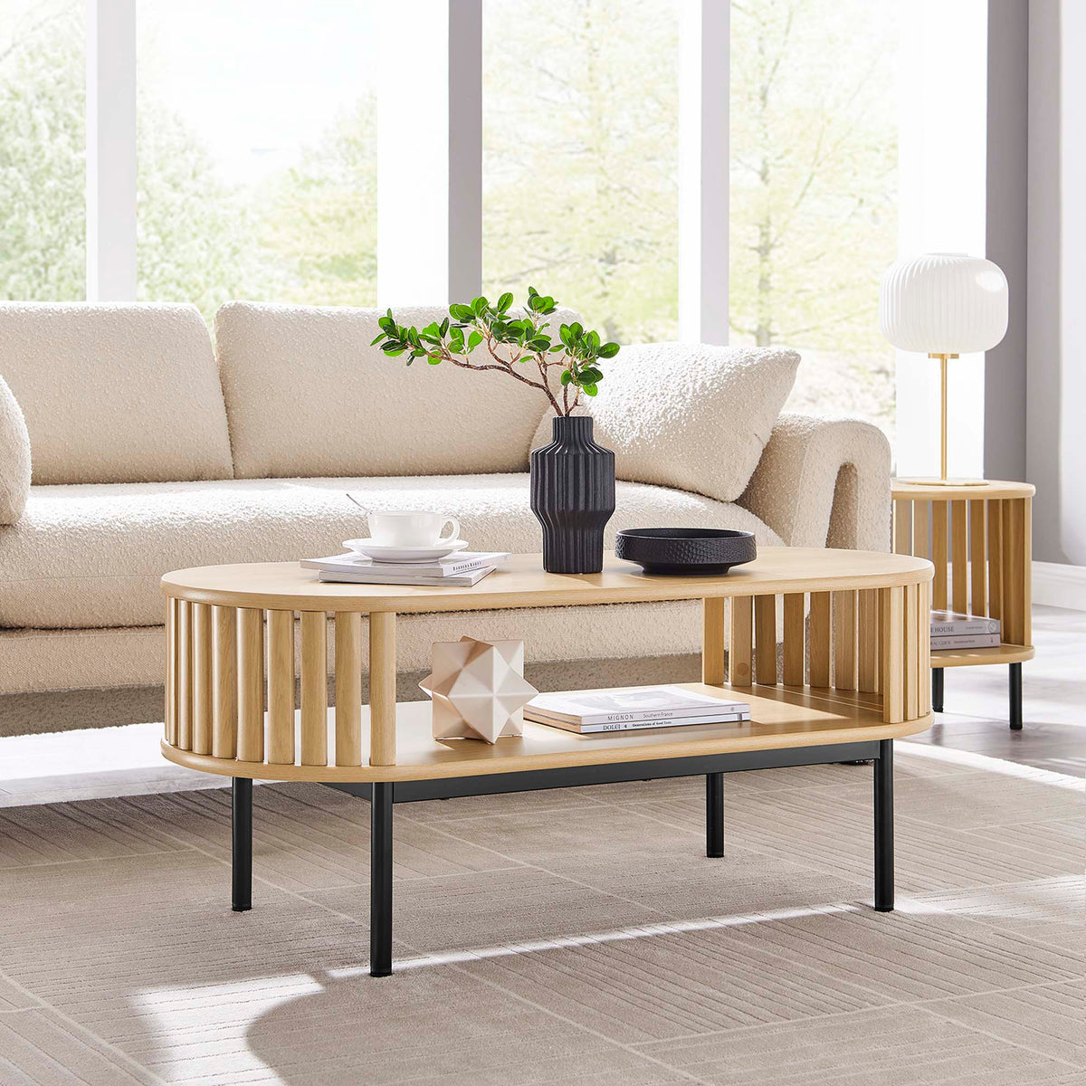 Fortitude Wood Coffee Table - Oak