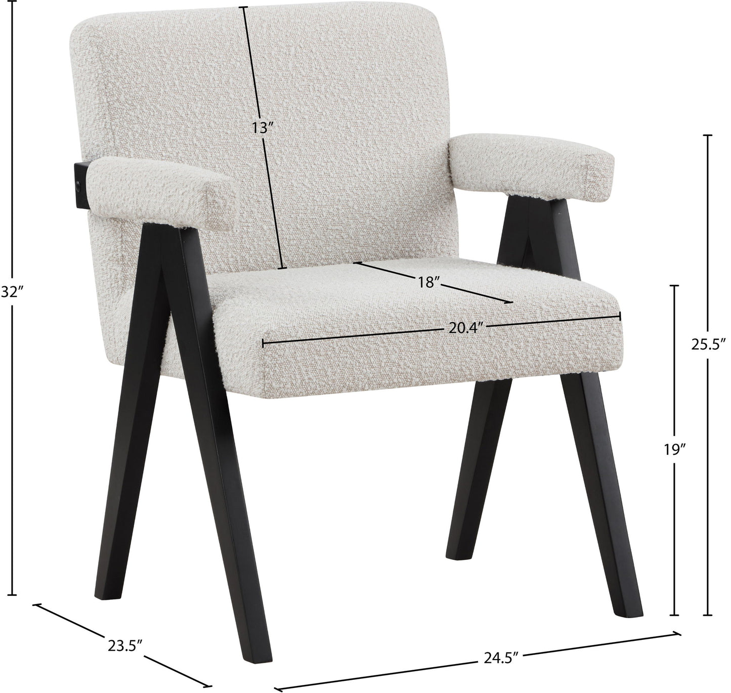 Woodloch - Accent Chair With Black Frame