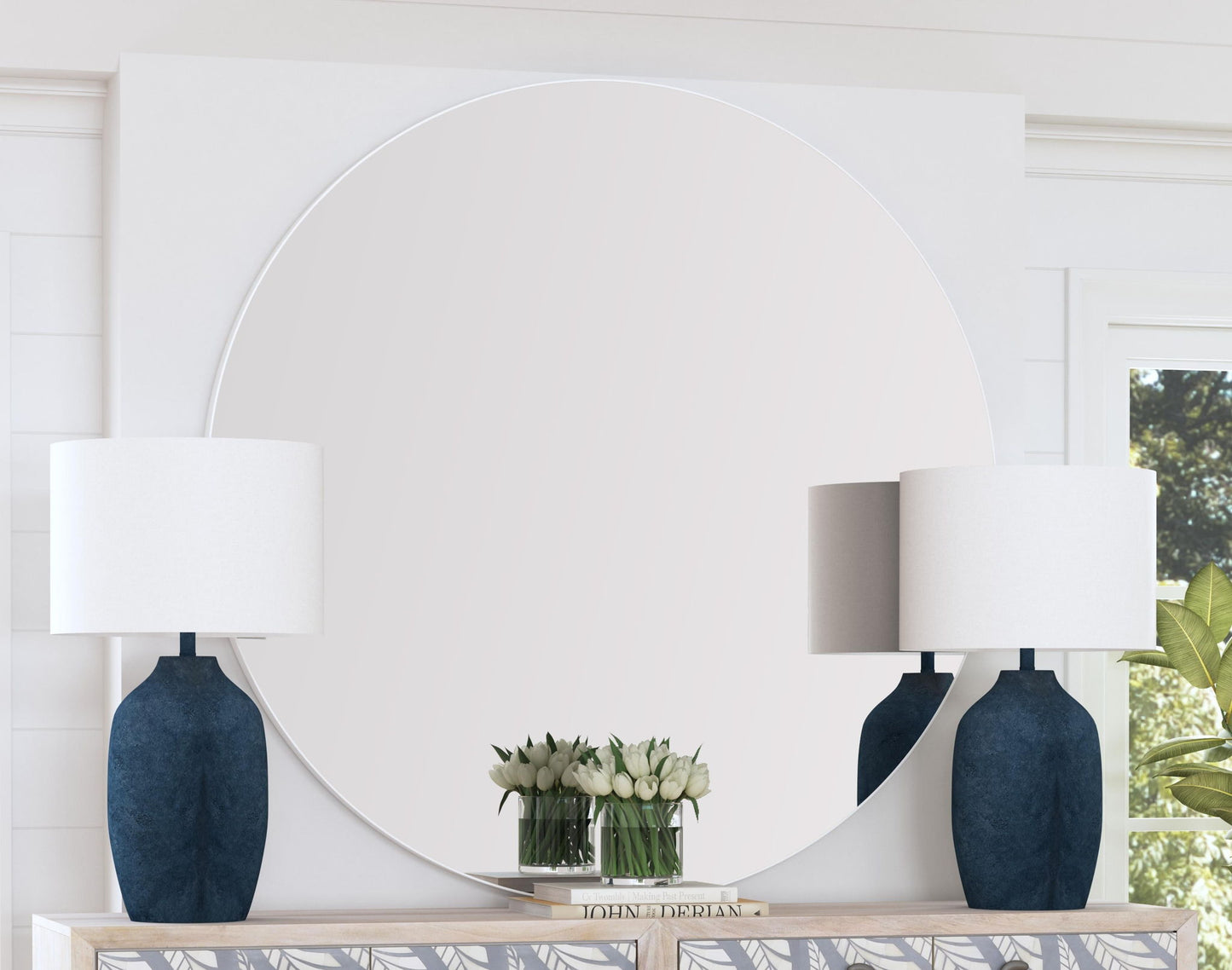 Eltham - Wall Mirror - White
