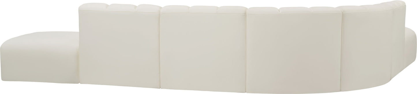 Arc - Faux Leather 7 Piece Corner Modular Sofa