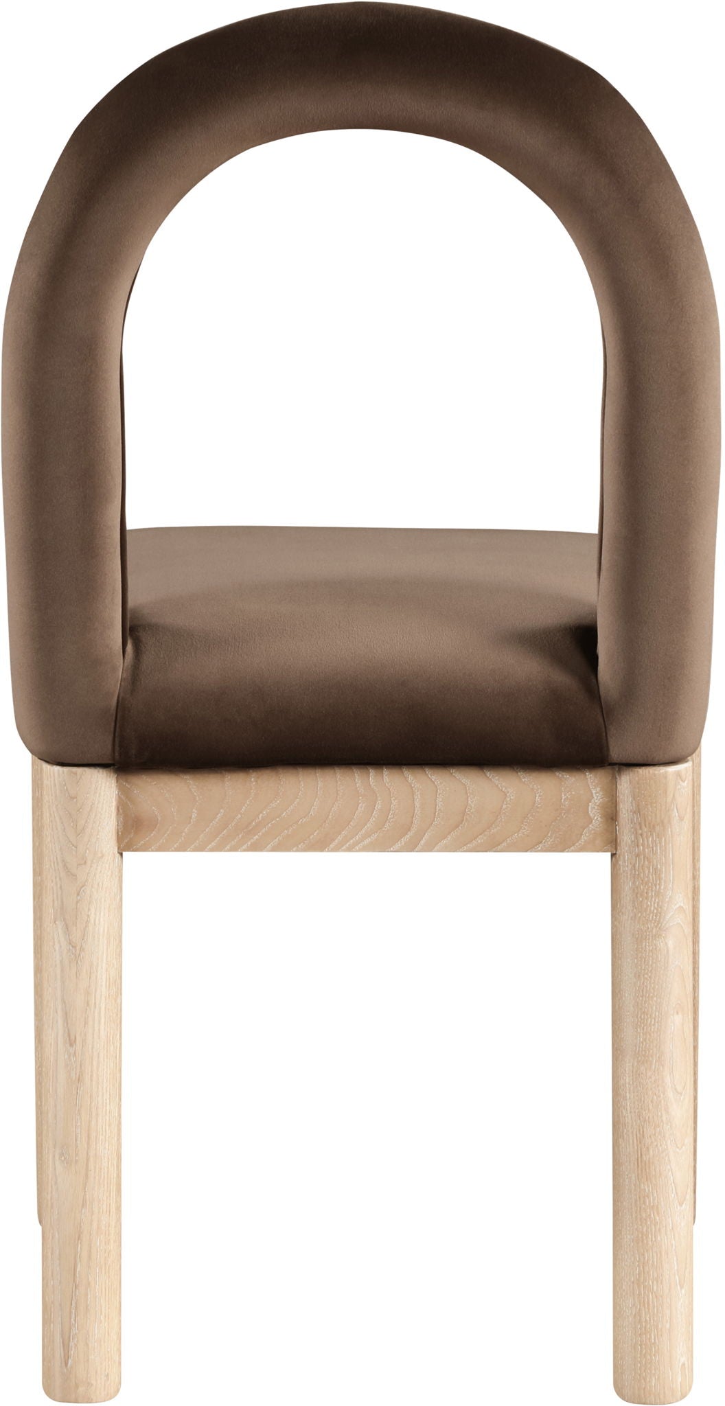 Conrad - Velvet Dining Chair With Natural Legs