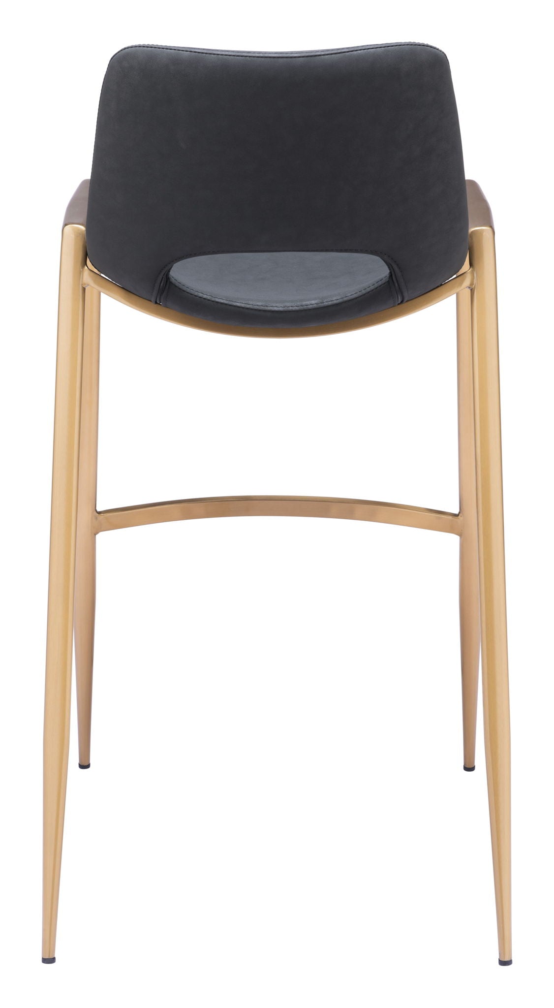 Desi - Barstool Chair With Gold Base (Set of 2)