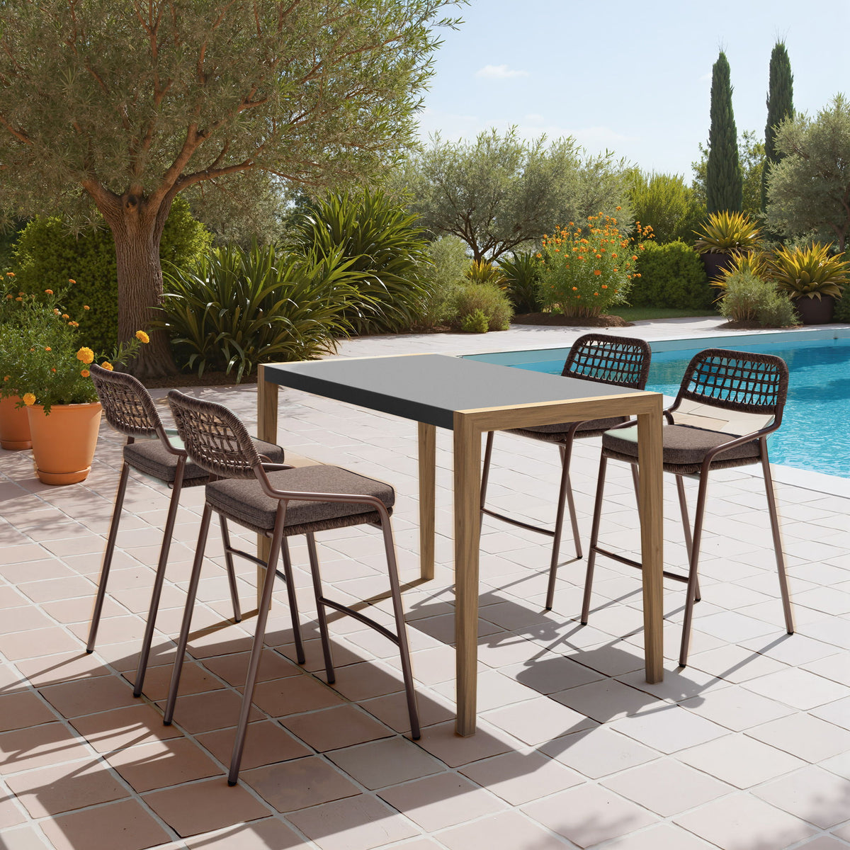 Kata - Outdoor Counter Table - Gray