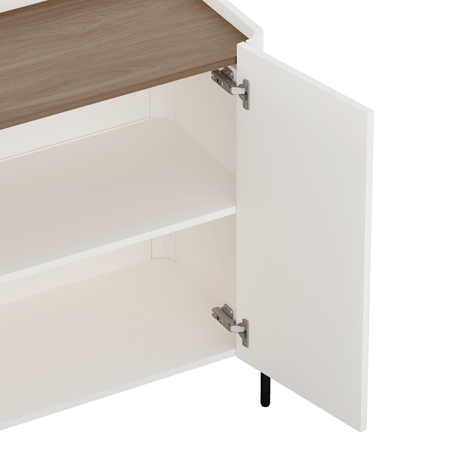 Abbey - Accent Cabinet - Maple And Off White