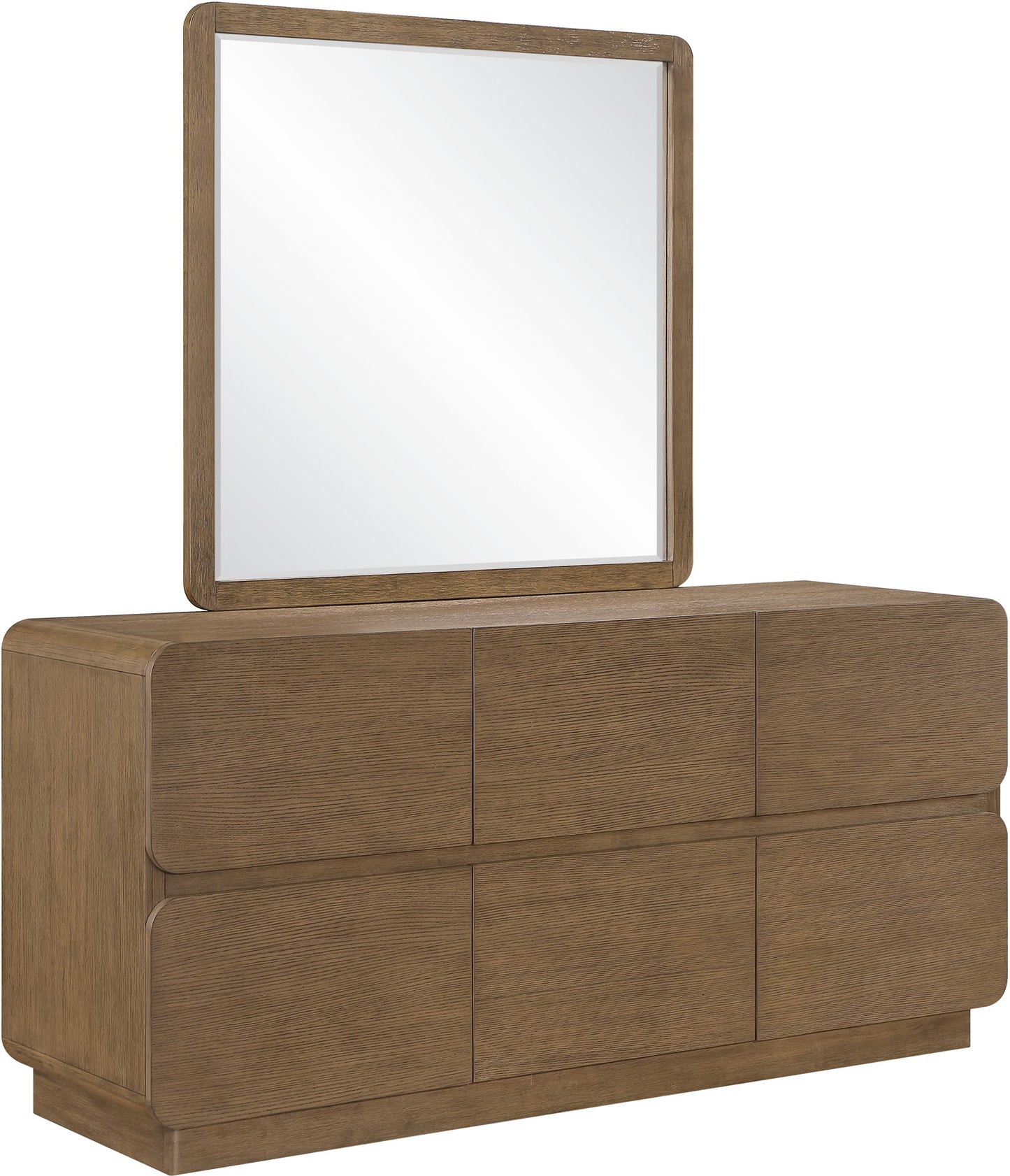 Adagio - Solid Wood And Oak Veneer Mirror
