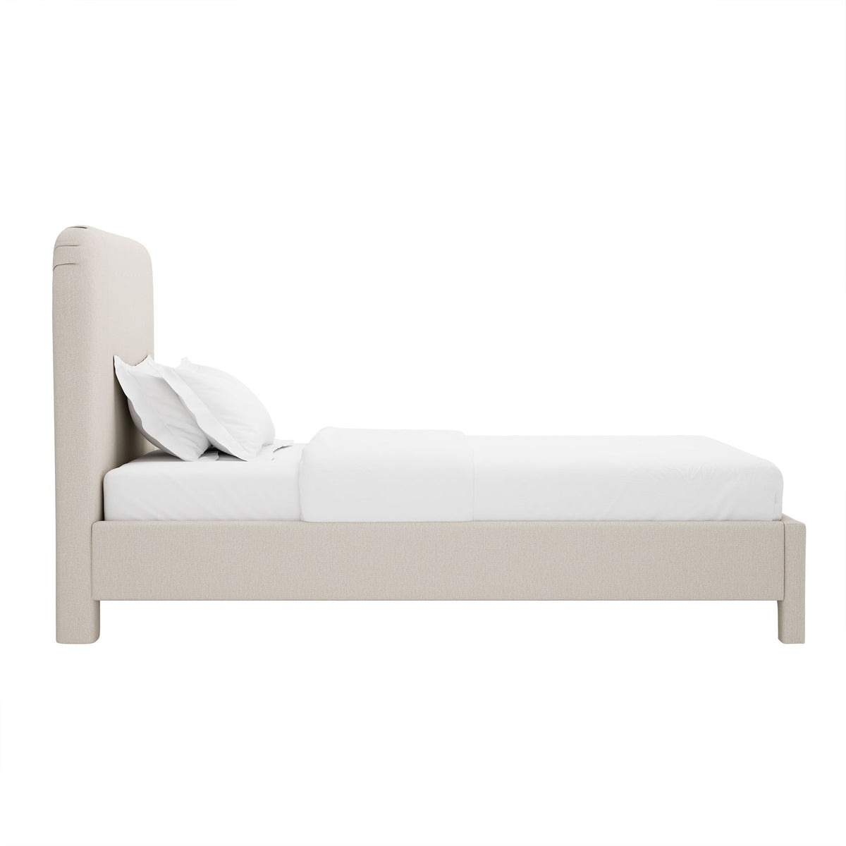 Layton - Rounded Corner Upholstered Bed