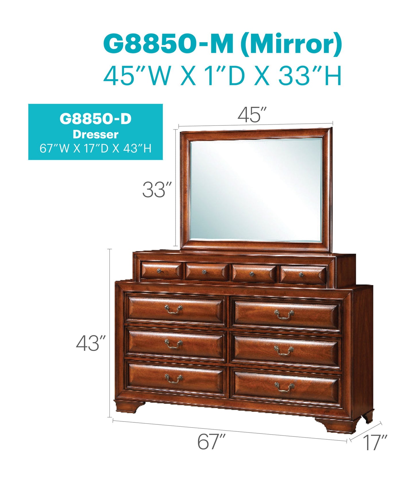 Glory Furniture - LaVita - Dresser