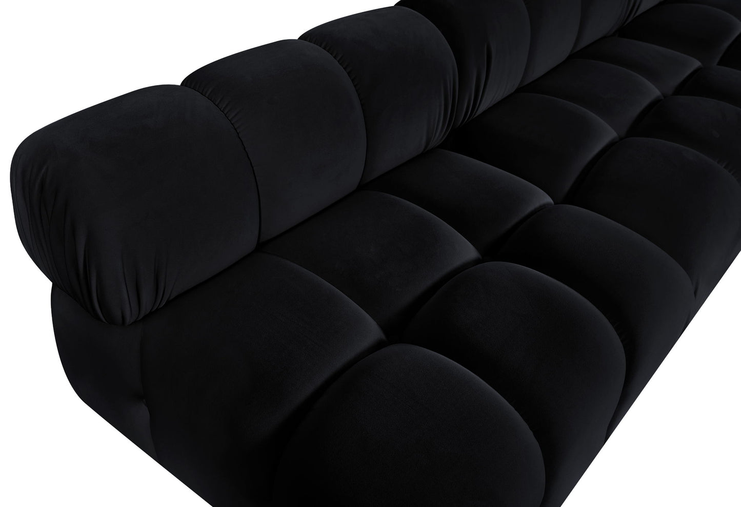 Orin - Velvet 6 Piece Modular L-Shaped Sectional