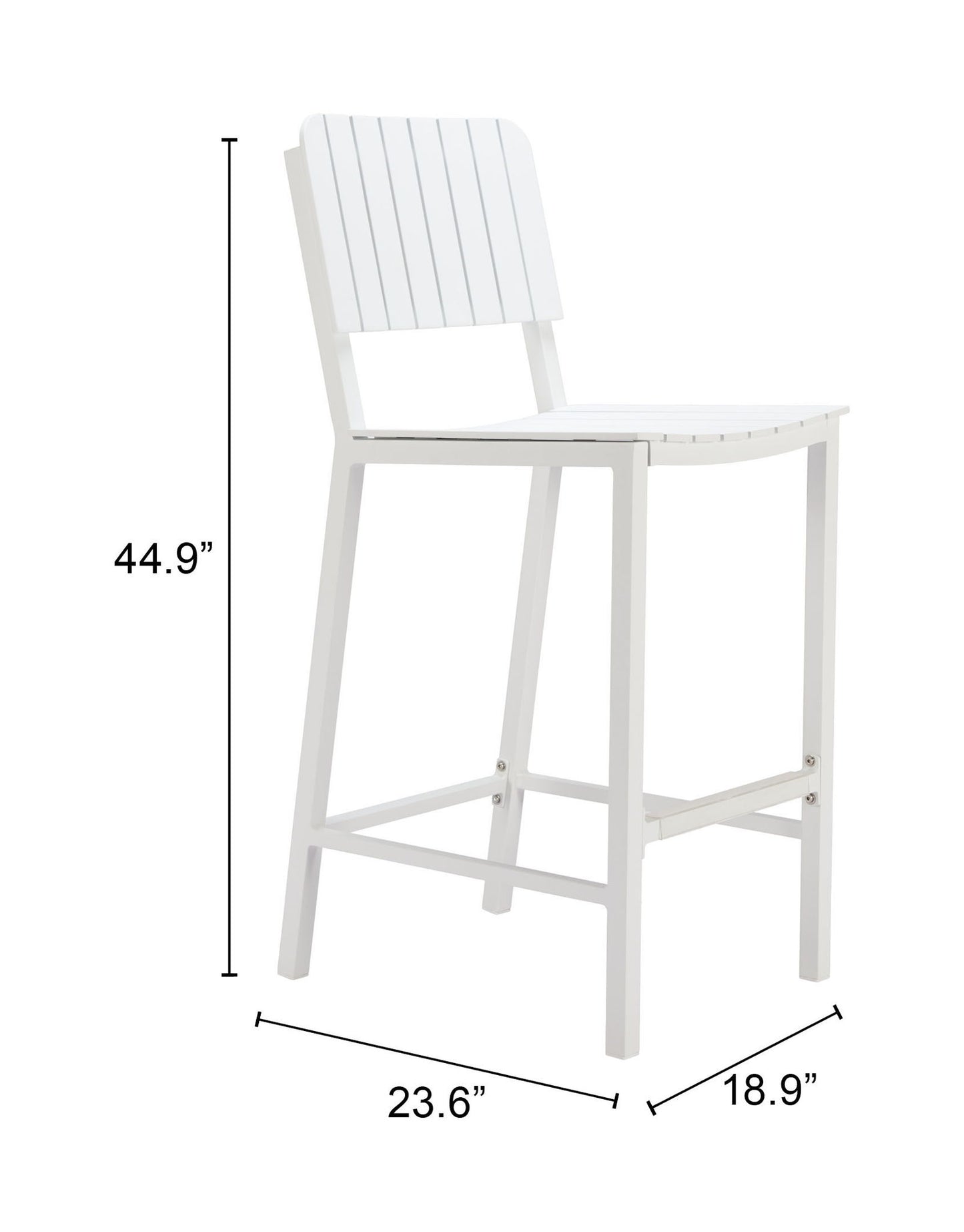 Kayu - Outdoor Barstool - White