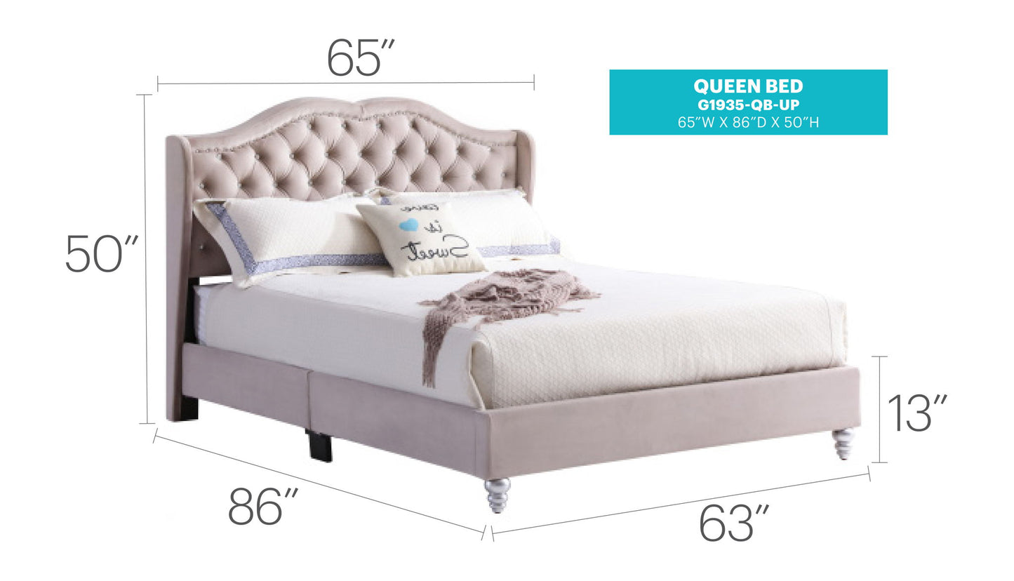 Glory Furniture - Joy - Upholstered Bed