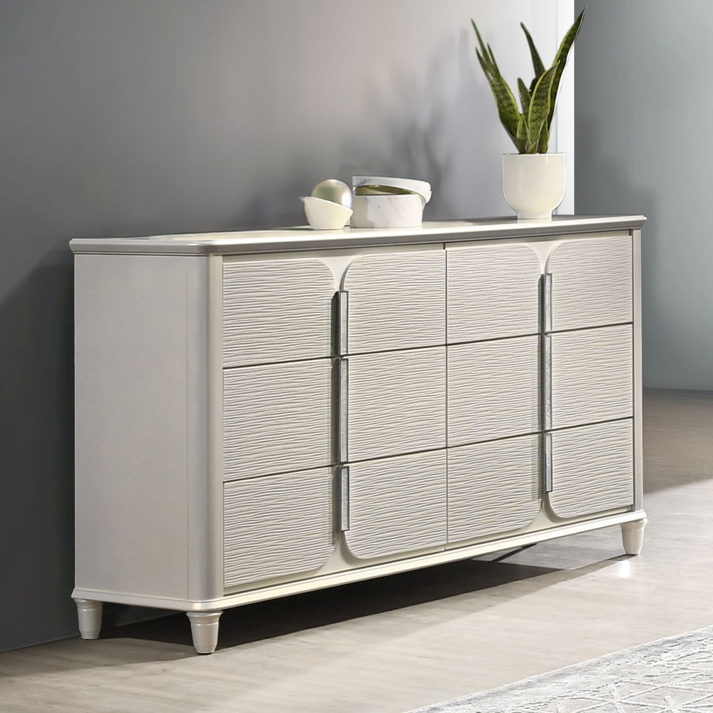 Laveda - Dresser - Pearl White
