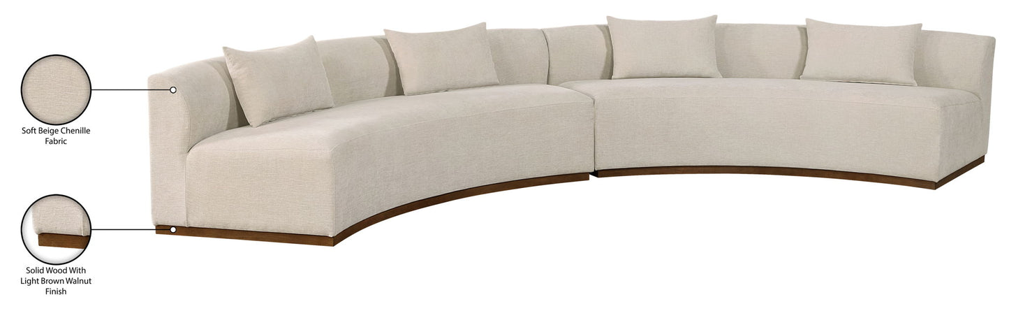 Avanti - 182.5" Chenille Fabric Upholstered 2 Piece Modular Sectional