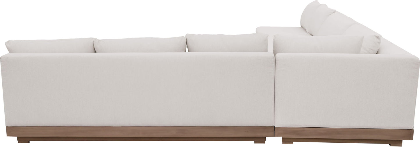 Solace - Olefin Performance Fabric 4 Piece Outdoor Patio Modular Sectional