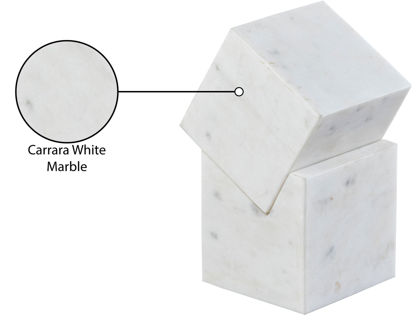 Quad - Marble Decorative Cube