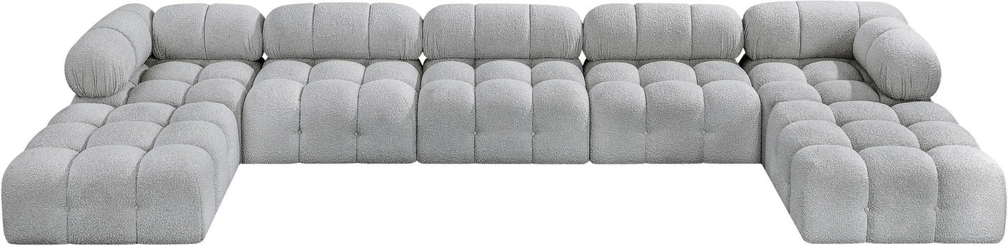 Ames - 7 Piece Fabric Modular U-Shaped Sectional