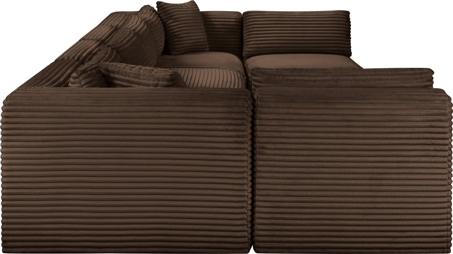 Shaggy - 6 Piece Modular U-Shaped Armless Sectional