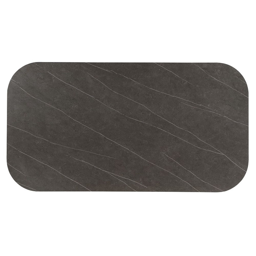 Kasa - Dining Table - Sintered Stone Top & Champagne