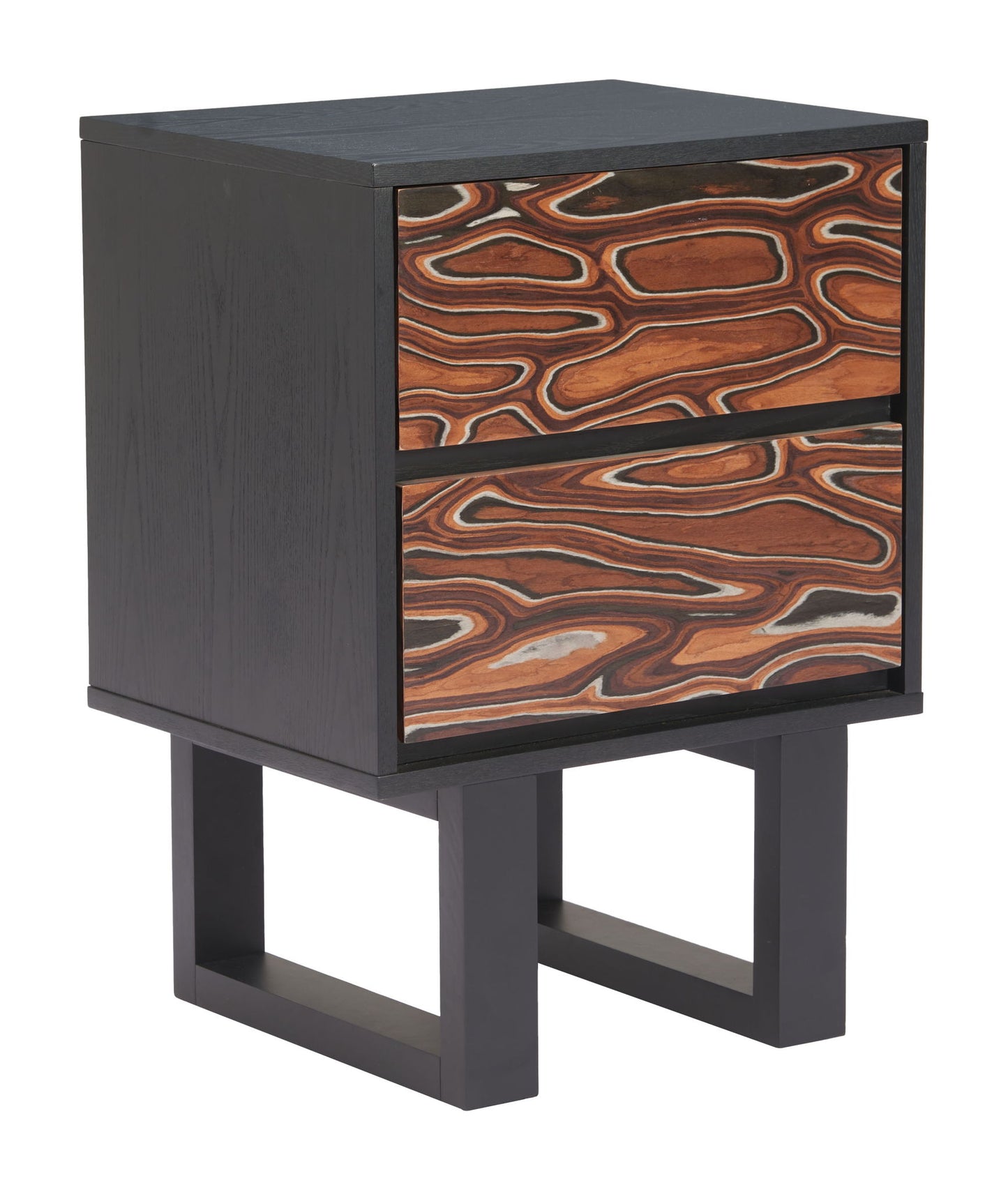 Aremi - Nightstand - Brown / Black