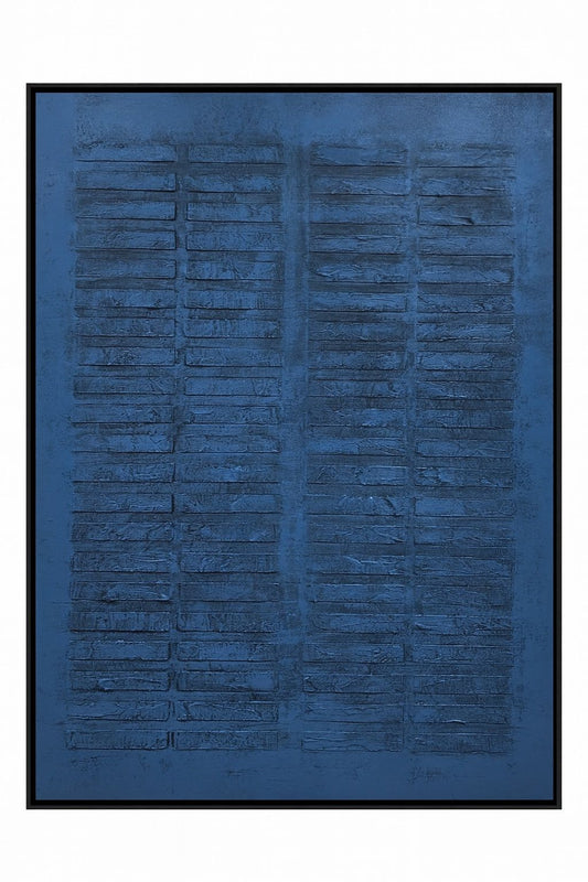 Framed Canvas Cobalt Box - Black