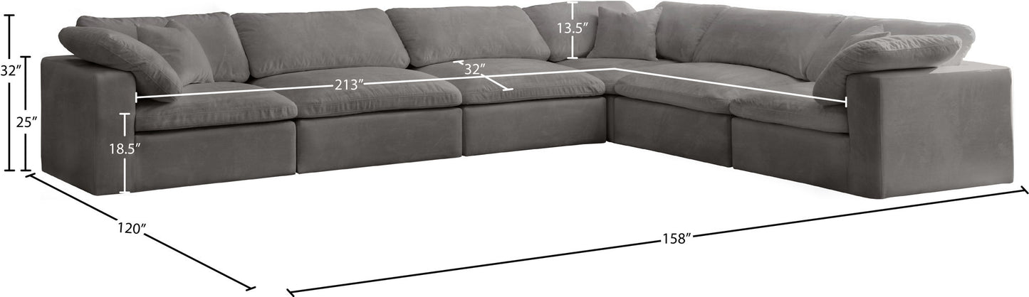 Cozy - 6 Piece Modular Corner Sectional