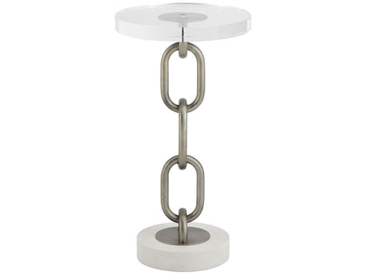 Oasis - Link Accent Table - Bronze / White