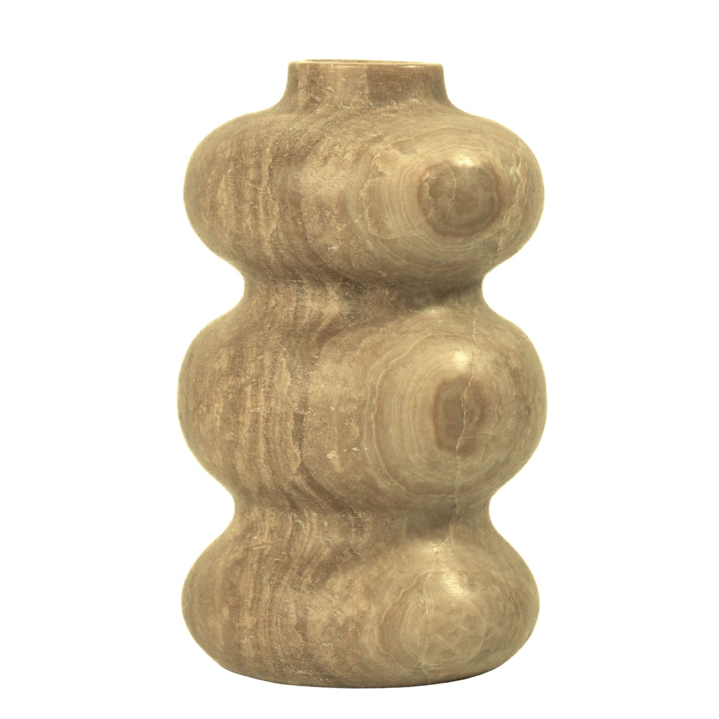 Marble Swell Vase - Dark Onyx