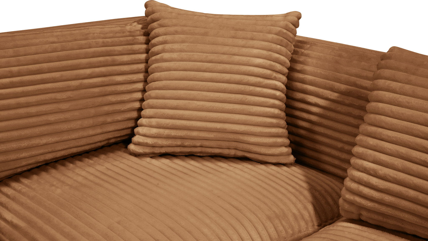Shaggy - Fabric 7 Piece Modular U-Shaped Sectional With Ottoman