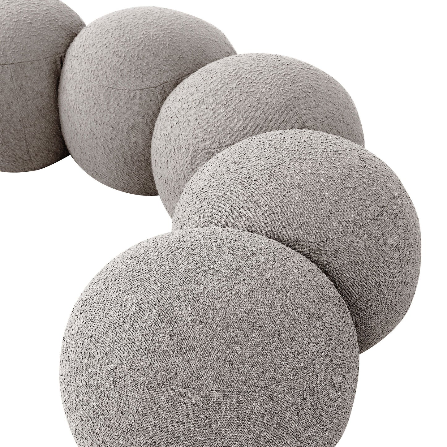 Apollo - Boucle Fabric Bench
