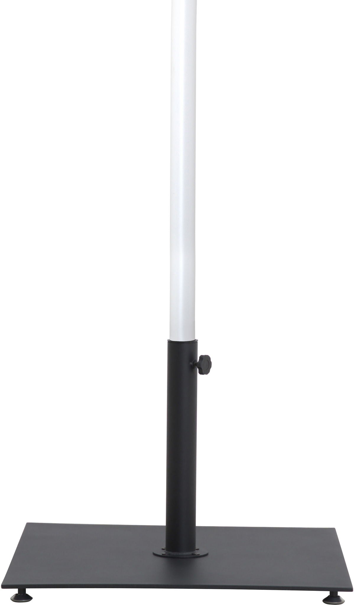Fiji - Aluminum Patio Umbrella With Square Black And White Base