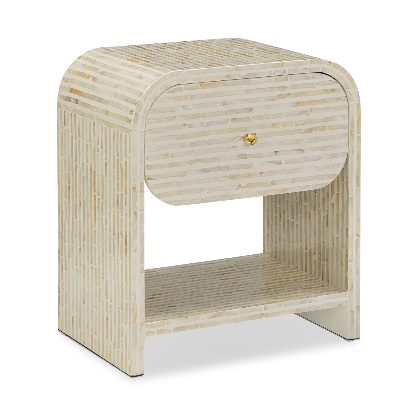 Borno - Mother Of Pearl Nightstand - Natural