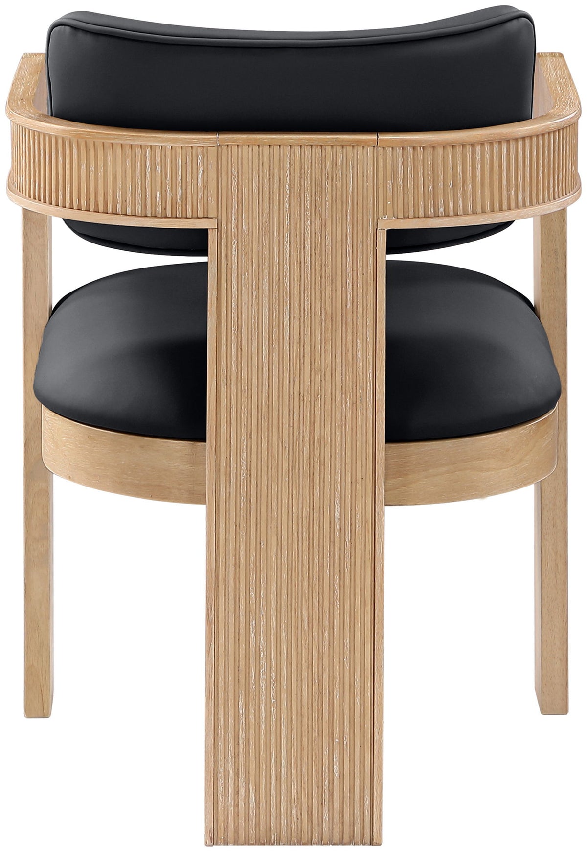 Sacha - Vegan Leather Upholstered Dining Chair With Natural Base (Set of 2)