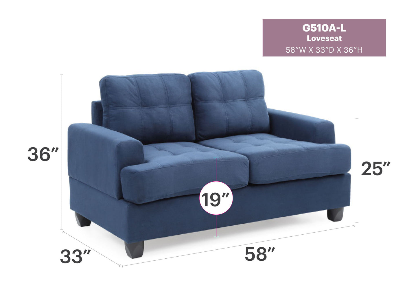 Glory Furniture - Sandridge - Loveseat