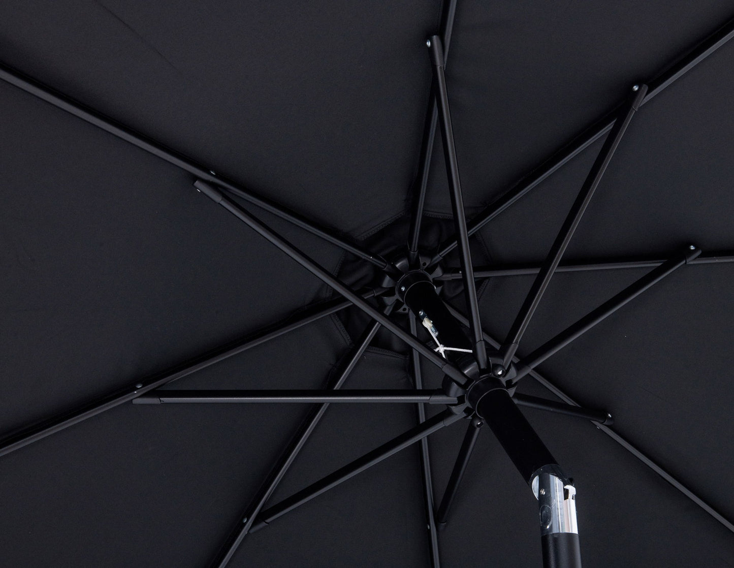 Fiji - Aluminum Patio Umbrella With Square White And Black Base