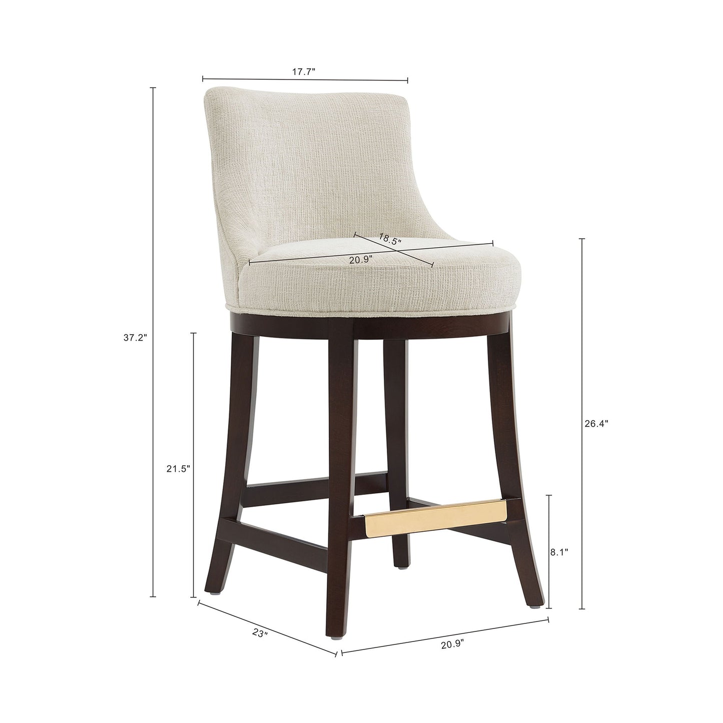 Manhattan Lucia - Counter Stool