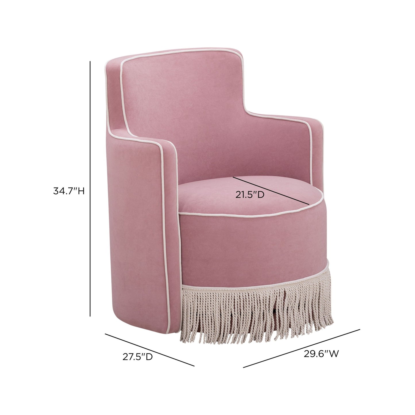 Passe - Tasseled Swivel Chair