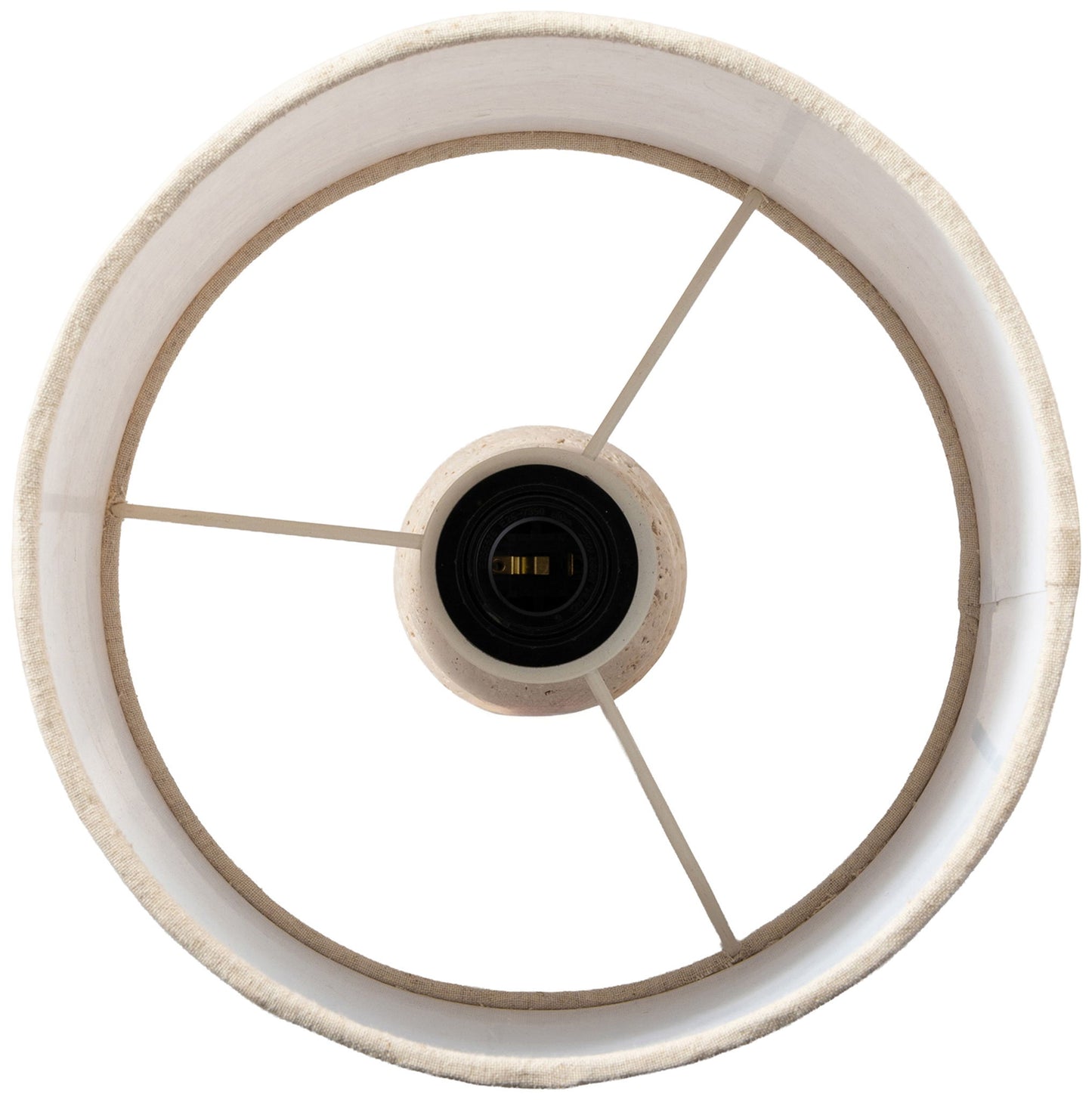 Paros - Base And Linen Textured Fabric Shade Table Lamp
