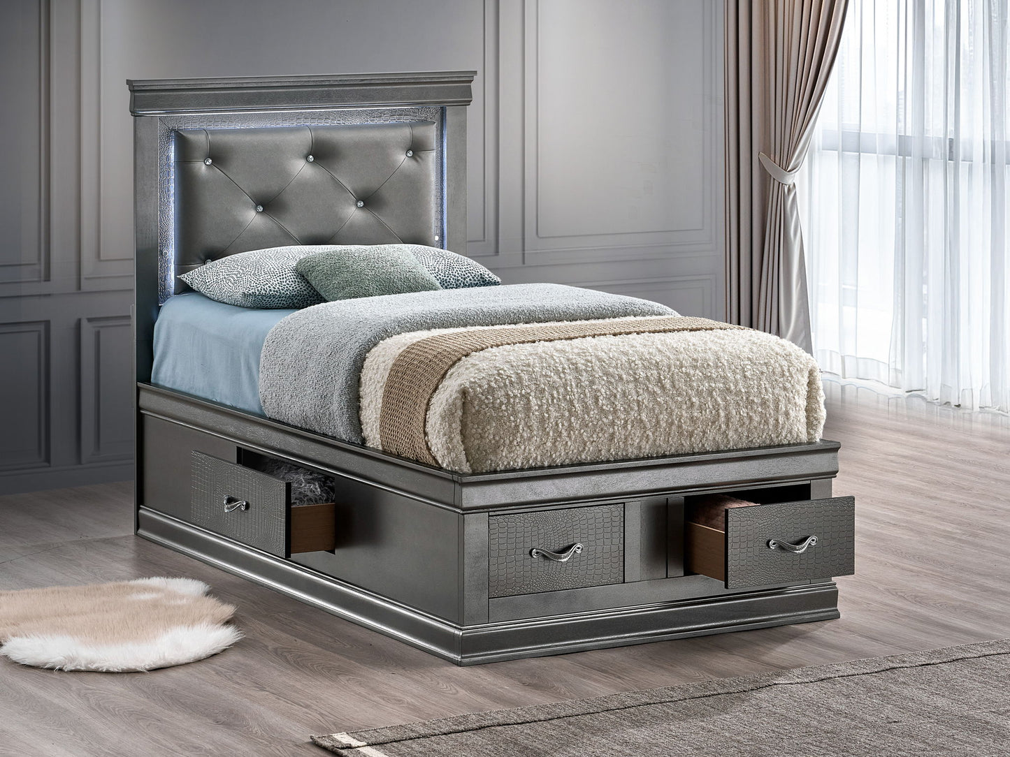 Glory Furniture - Lorana - Storage Bed
