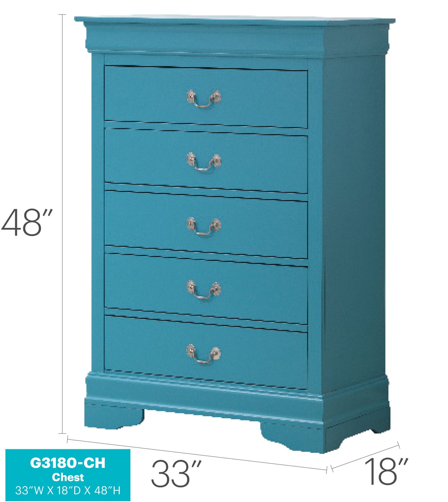 Glory Furniture - Louis Phillipe - Accent Chest