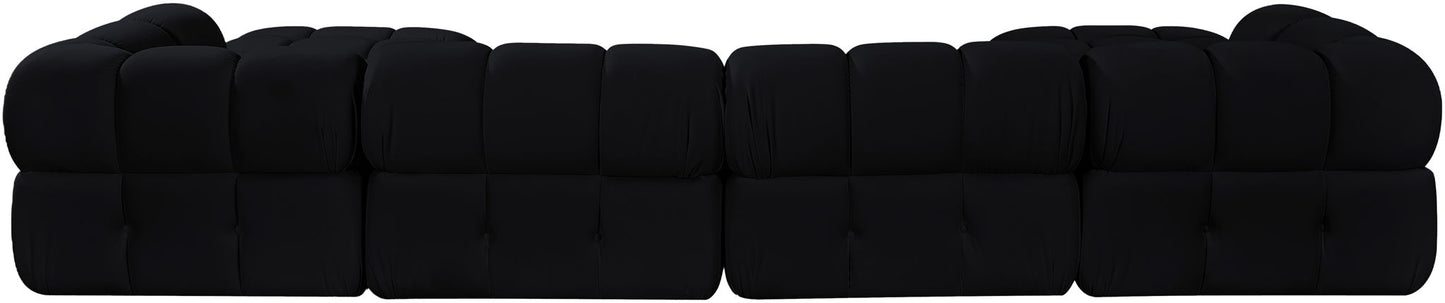 Orin - Velvet 6 Piece Modular Double Chaise Sectional